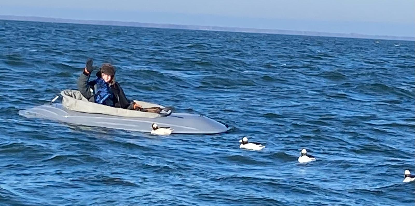 UFO layout boat miles out in Lake Huron